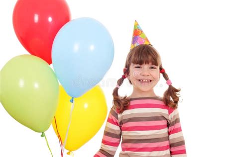 Girl With Balloons Stock Image Image Of Child Happy 22782797