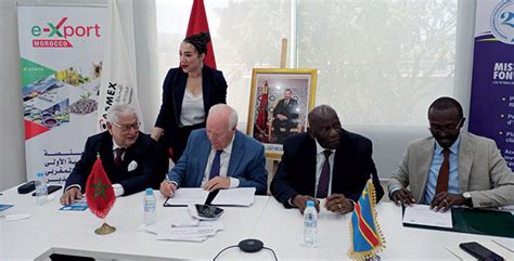 Maroc Congo Signature Dun Protocole Daccord Entre LASMEX Et L