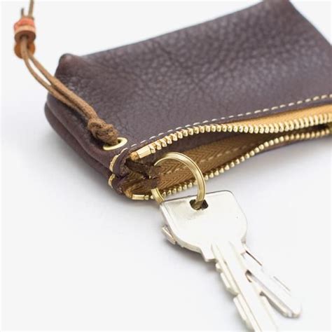 Leather Zipper Key Case | Leather gifts, Leather zipper, Leather