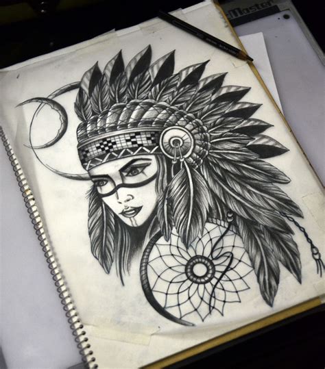 Indian Tattoo Sketch Desenhos