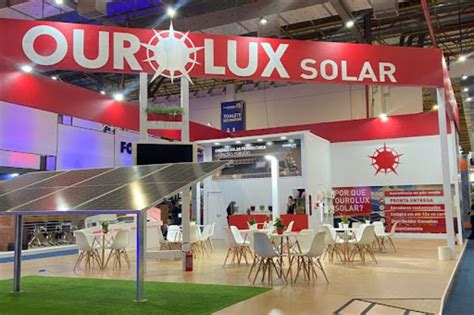 Ourolux marca presença na Intersolar módulos de alta potência