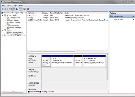 Boot Camp Creates A Removable Non Reassignable F Drive In Windows 7