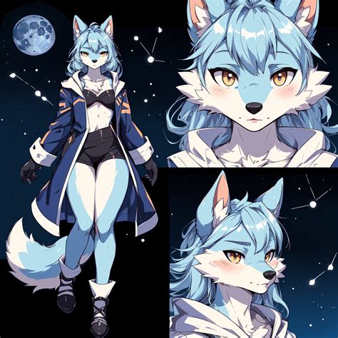 Fursona Exclusive Adoption Unique Adoptable Fursona Luna X20 Unique Adoption 100 Original Adopt