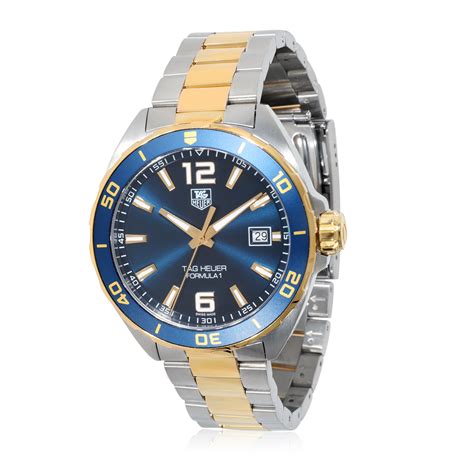 Tag Heuer Formula 1 Waz1120 Bb0879 Men S Watch In Stainless Steel Gold Plate Mygemma Item