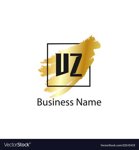 Initial Letter Vz Logo Template Design Royalty Free Vector