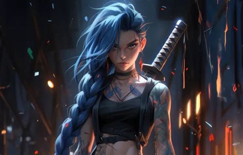 Wallpaper jinx, explosive, arcane, mayhem for mobile and desktop, section игры, resolution ...