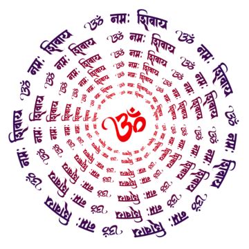 Om Namah Shivaya Hindi Text With Design, Shiv Mantra, Om Mantra, Om ...