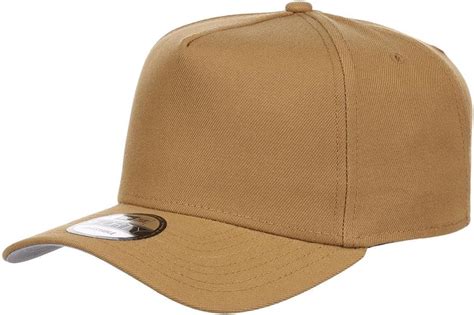 New Era Blank Custom Forty A Frame Adjustable Snapback Cap Khaki At