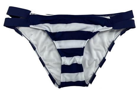 Mossimo Women S Double Strap Hipster Bikini Bottom Navy White Med