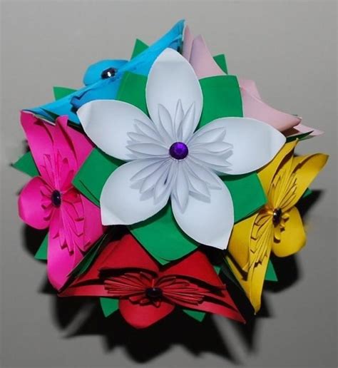 Origami Flower Bouquet, Wedding Flower Bouquet, Bridal Flower Bouque ...