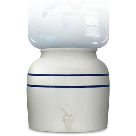 New Wave Enviro Blue Striped Porcelain Water Dispenser Gallon