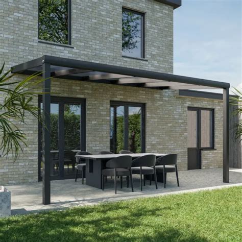 Pergola Adoss E Carport Aluminium Toit Polycarbonate X M Pratt