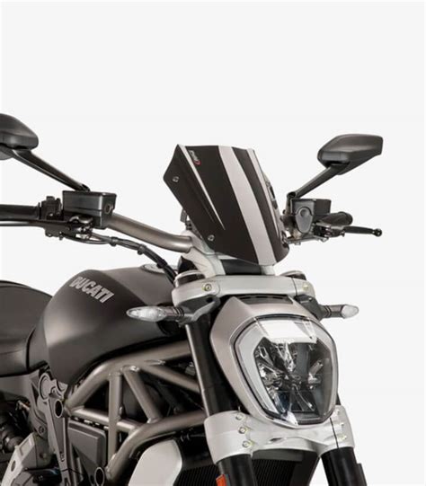 Ducati X Diavel S Puig Naked New Generation Sport Black Windshield 8921n