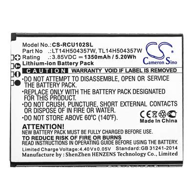 Cameron Sino Replacement Battery for AT&T and Cingular Flip IV Cell ...