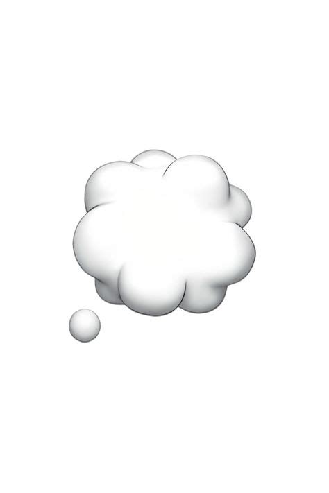 The 💭 Thought Balloon emoji appears as a white cloud-like shape with a ...