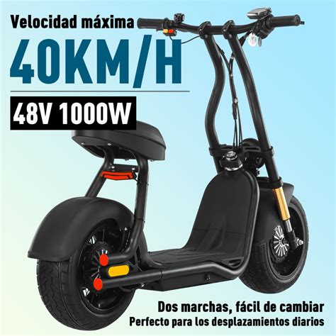 Scooter Eléctrico Honey Whale H10 Negro Honey Whale