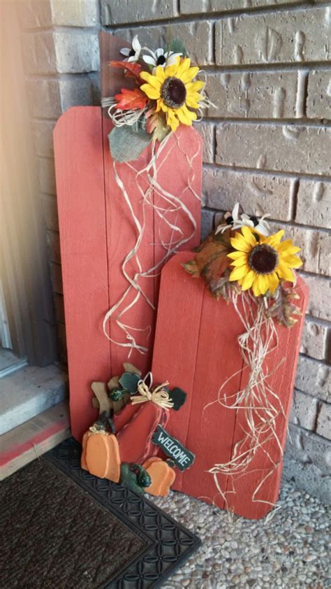 Fall Homemade Pumpkins Pallet Wood Fall Crafts Fall Decor Pallet