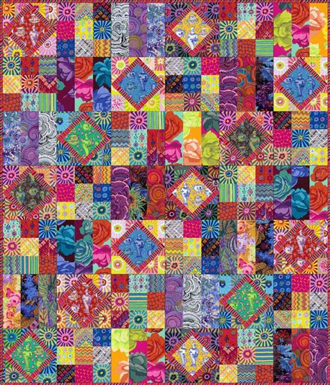 Free Pattern Kaffe Fassett Quilt Patterns Quilts Scrap Quilt Patterns