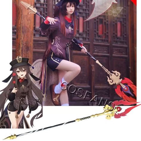 Genshin Impact Weapon Staff Of Homa Hu Tao Cosplay Prop Cosplay