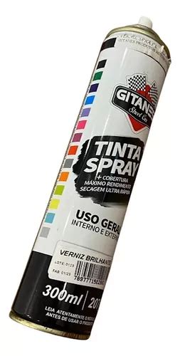 Spray Verniz Brilhante Tinta Incolor 300ml 207g Gitanes MercadoLivre