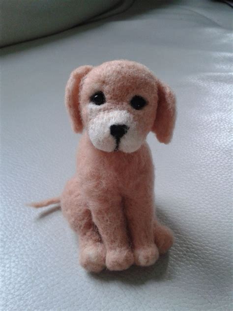 Needle Felted Dog Felted Labrador Lab Puppy Golden Etsy Needle