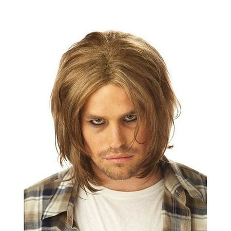 Kurt Cobain Wig Nirvana Grunge Adult Mens Costume Hair 90's Music ...