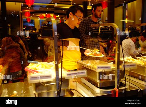 Chinese Buffet In London Stock Photo Alamy