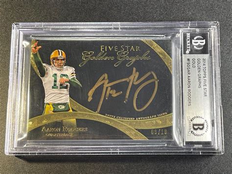 AARON RODGERS 2014 TOPPS FIVE STAR GOLDEN GRAPHS AUTOGRAPH AUTO D 10