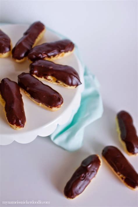 Mini Chocolate Eclairs - My Name Is Snickerdoodle