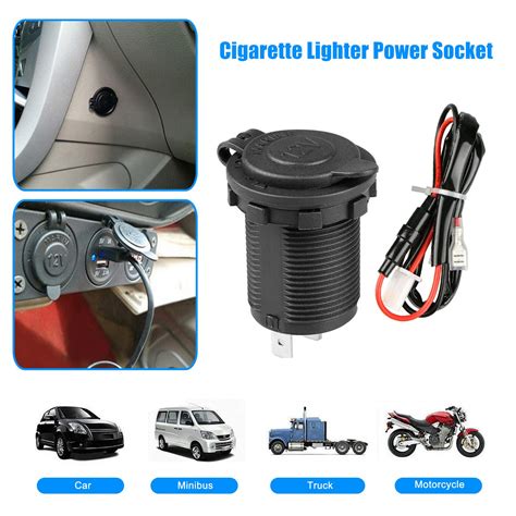 Pack Car Cigarette Lighter Socket Waterproof Marine Grade Cigarette