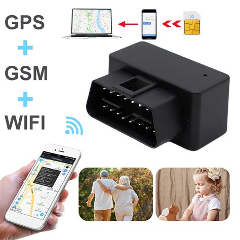 Obd Ii Gps Tracker Car Mini Plug Play Gsm 16 Pin Obd2 Tracking Device