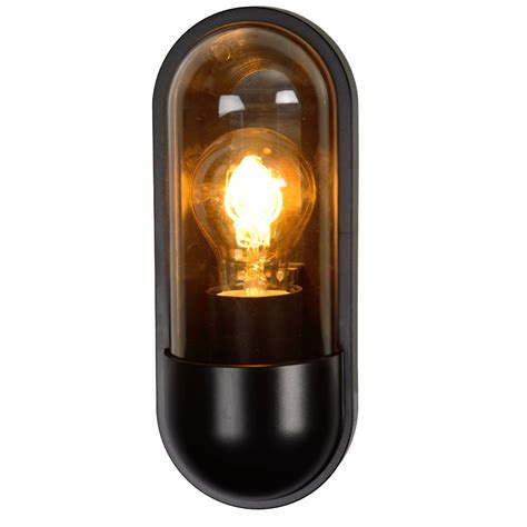 Lucide CAPSULE Applique Extérieur 1xE27 IP65 Noir 29897 01 30