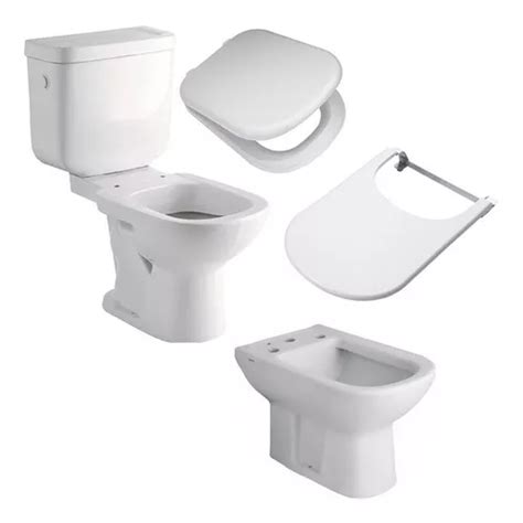 Combo Bari Ferrum Bidet Inodoro Largo Deposito Dual Tapas Mercadolibre