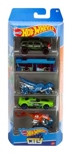 Kit 5 Carrinhos Brinquedo Hot Wheels Hw City 1806 Mattel Parcelamento Sem Juros