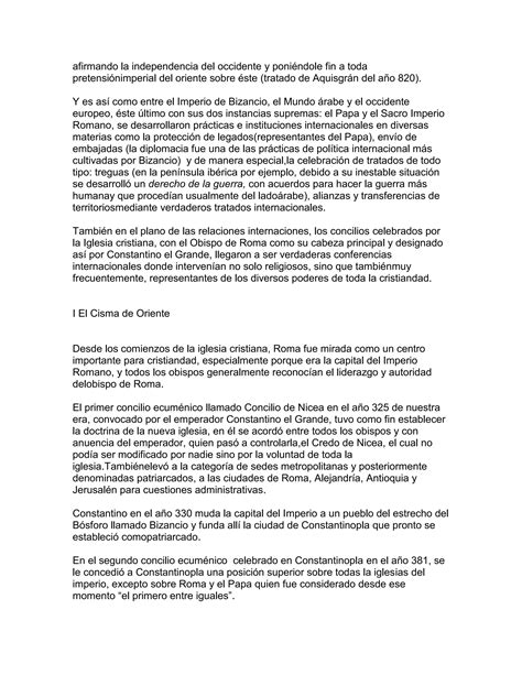 El Cisma De Oriente El Cisma De Occidente Y La Reforma Protestante