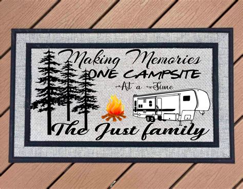 Making Memories One Campsite At A Time Doormatdigital Etsy