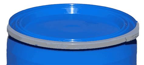 New Gal Plastic Drum Open Top Flat Lid Blue Free Shipping