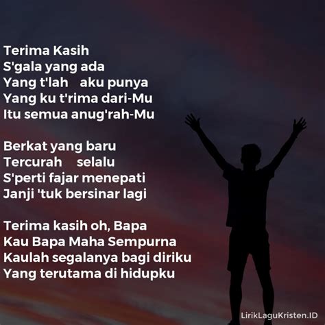 Lirik Lagu Terima Kasih Untuk Segalanya Lestari Terima Kasih