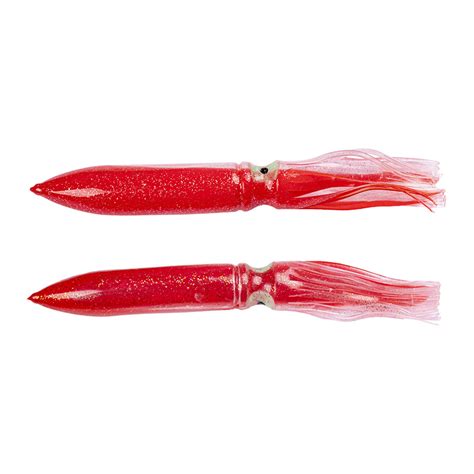 Unrigged Artificial Squid Lure Saltwater Octopus Trolling Baits Inch