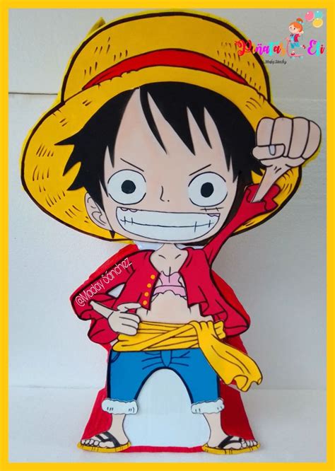 Piñata Luffy Piñatas Para Niños Diseños De Piñatas Piñatas Originales