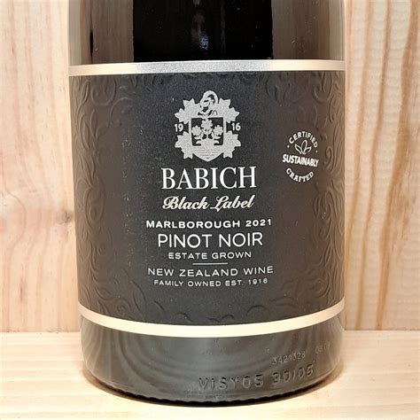 Babich Black Label Marlborough Pinot Noir Flash Sales Head Hesge Ch