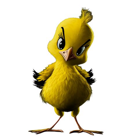 Yellow bird with Attitude 17228895 PNG