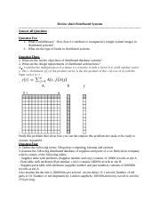 Ds Sheet Doc Review Sheet Distributed Systems Answer All