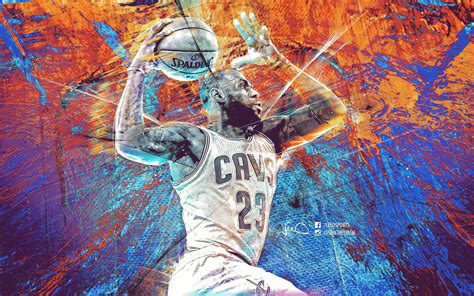 Lebron James Nba Art Wallpaper By Skythlee On Deviantart