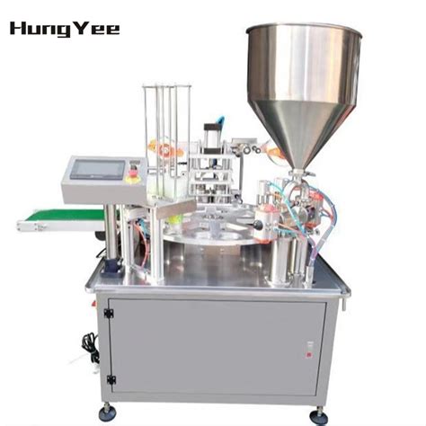 Hongyi Best Seller Automatic Rotary Yogurt Cup Filling And Sealing