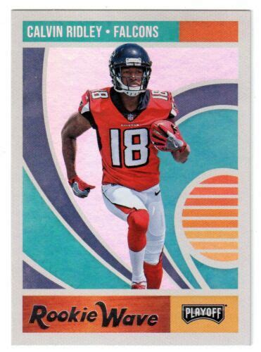 Panini Playoff Calvin Ridley Rookie Wave Rc Falcons