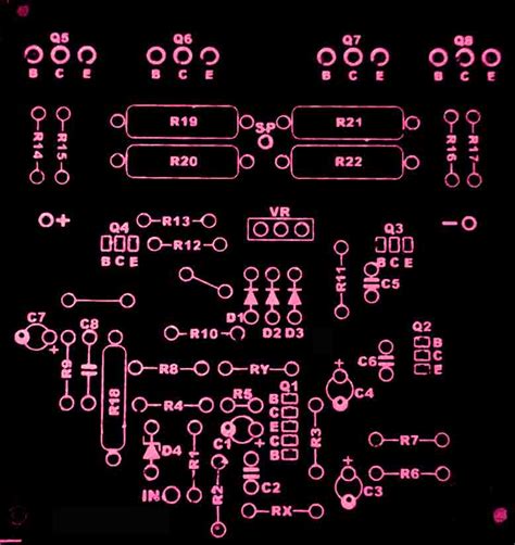 Power Amplifier Circuit Diagram With Pcb Layout 2sc5200 Ampl