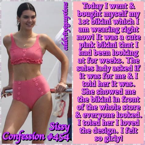 Celebrity TG Captions — The Lost Sissy Confessions! So I just realized...