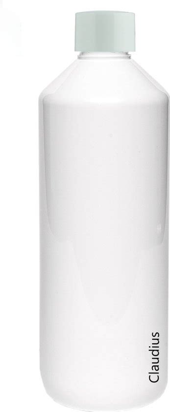 Lege Plastic Fles 500 Ml PET Wit Met Witte Dop Set Van 10 Stuks