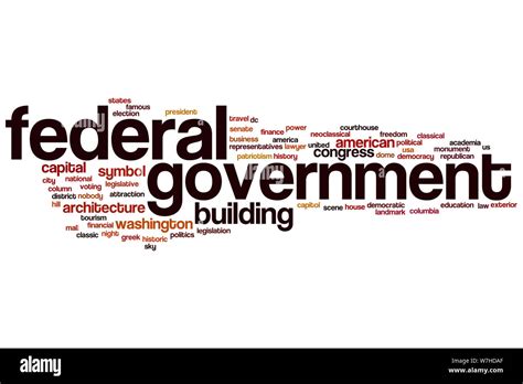 Federal Government Word Cloud Concept Stock Photo Alamy